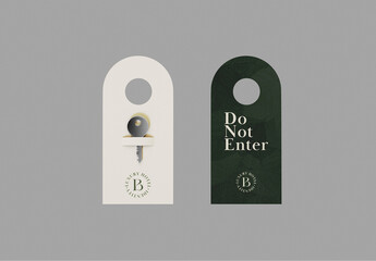 Two Door Hangers With Key