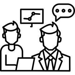 Business Coaching Session Icon