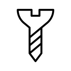 Screw isolated on white background. Vector sign and illustration. simple icon screw.