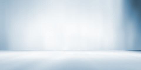 Light blue gradient abstract background. Empty room for display product