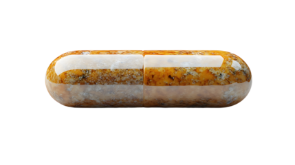 Astonishingly Detailed Close-Up of a Unique Capsule Displaying Natural Stone Patterns and Colors