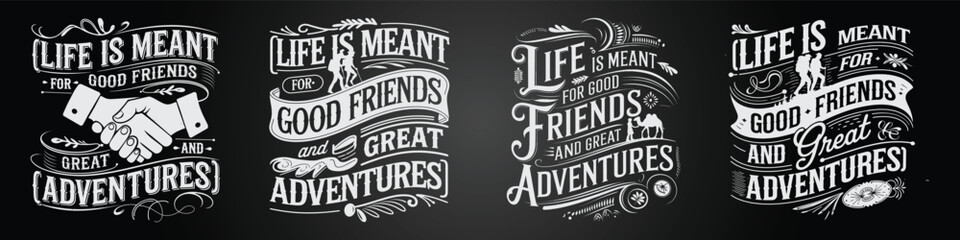 Artistic Chalk Style Meets Wilderness & Jungle Typography