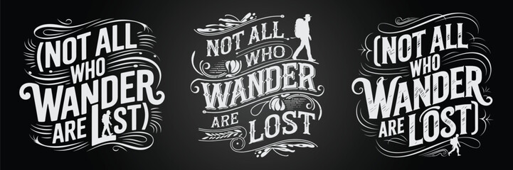 Hand-Drawn Blackboard Art with Paradise & Nature Inspired Graphics