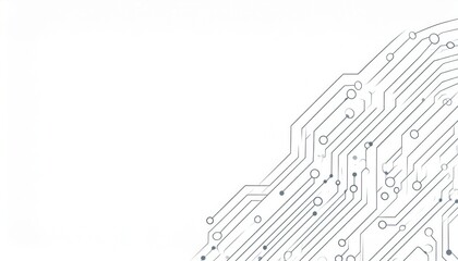 Exploring advanced technology trends in circuit design digital environment infographic tech concept