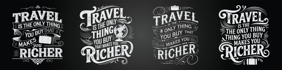 Vintage Blackboard Typography with Youthful Artistic Décor