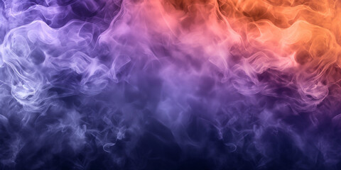Fototapeta premium Abstract background with a gradient of orange pink purple and blue smoke texture creates depth