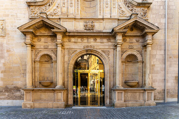 Logroño, Spain-November 23, 2024. Parliament of La Rioja. Ancient Convent of La Merced, Logroño,...