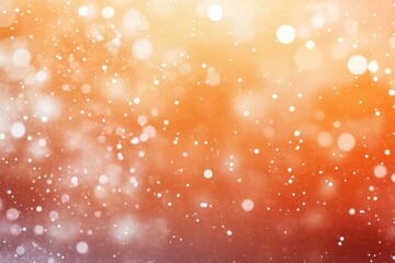 Soft, warm, wintery bokeh, light and sparkle.  Shimmering particles against a gradient from orange to soft red