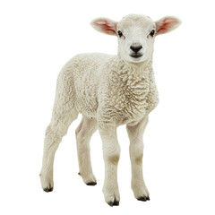 Fototapeta premium Sheep isolated on transparent or white background, png