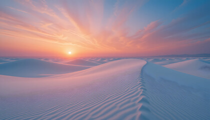 sunset in the mountains