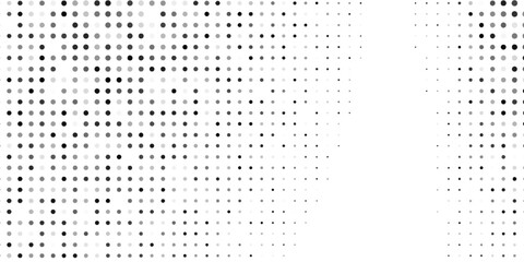 Abstract dotted halftone gradient texture. Vanishing polka dot background. Repeating dots simple abstract