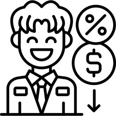 Financial Icon Vector Element