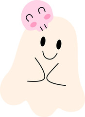 Cute Halloween Ghost illustration