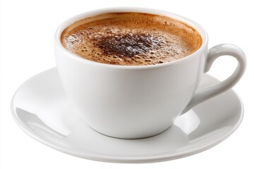 Obraz premium A Steaming Cup of Coffee Ready for a Relaxing and Productive Day Ahead