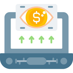 Market Vision Icon Vector Element