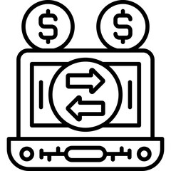 Transaction Icon Vector Element