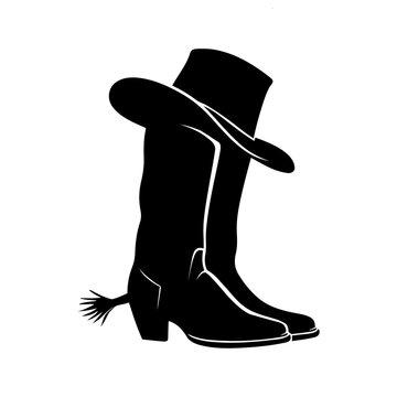 cowboy boots and cowboy hat