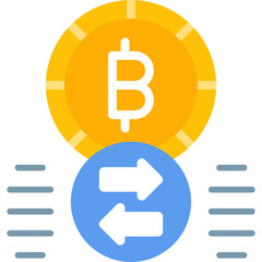 Bitcoin Icon Vector Element