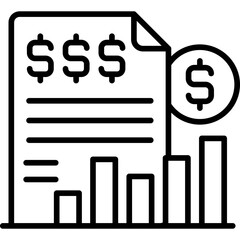 Invoice Icon Vector Element