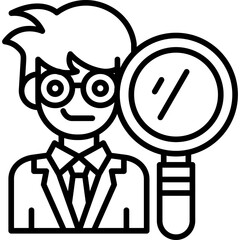 Auditor Icon Vector Element