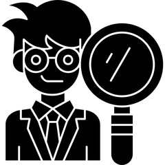 Auditor Icon Vector Element