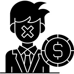 Silent Money Icon Vector Element