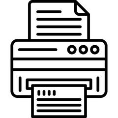 Printer Icon Vector Element
