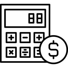 Calculator Icon Vector Element