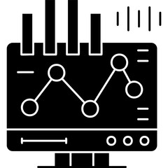 Business Report Icon Vector Element