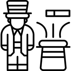 Magician Icon Vector Element