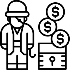 Pirate Icon Vector Element