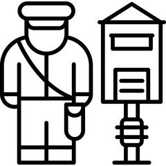 Postman Icon Vector Element