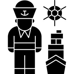 Sailor Icon Vector Element