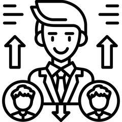 Leadership Icon Vector Element