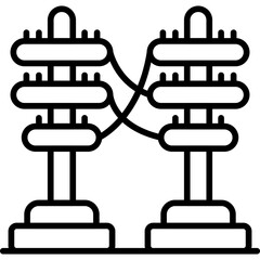 Electric Pole Icon Vector Element