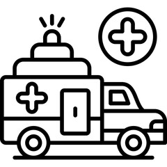 Ambulance Icon Vector Element