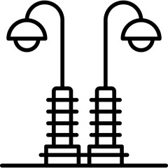 Street Light Icon Vector Element