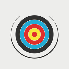 Archery target. Vector illustration