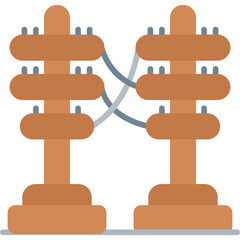 Electric Pole Icon Vector Element