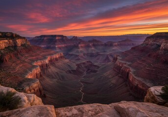 Obraz premium Crimson Canyon's Embrace