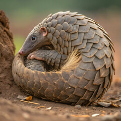Fototapeta premium the sunda pangolin