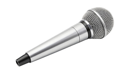 Press conference microphones, isolated on transparent background