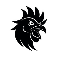 Angry Hen Mascot Logo Vector Variation