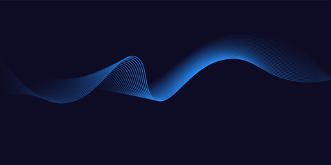 Abstract blue background with flowing lines for futuristic concept. Dynamic waves. vector illustration. eps 10