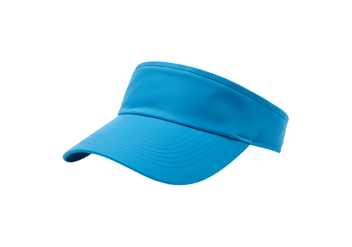 Light Blue Visor Hat Sun Visor Cap Golf Visor Womens Visor Mens Visor Breathable Sun Hat Summer Visor Perforated Visor Fashion Accessory Sport Visor isolated on white background