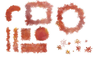 植栽　秋　平面図用