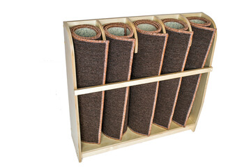 wooden furniture - isolated rack for mats