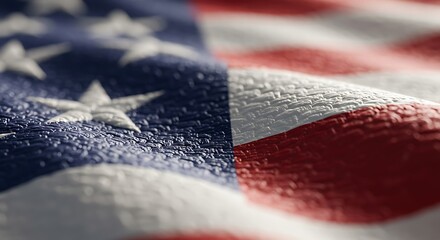 American Flag Texture Close Up