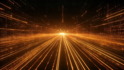 Golden data stream tunnel