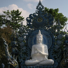 Wat Rong Seur Ten (Blue Temple)